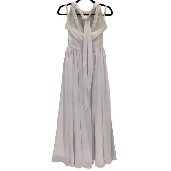JJ's Housel Floor Length Chiffon Special Occasion Wedding Dress In Ivory Small - Picture 8 of 11